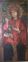 la Sacra icona bizantina della Madonna della Misericordia dopo il restauro del 2010
