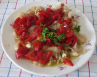 piatti tipici - lampascini con peperoni sotto aceto