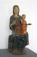 Madonna con Bambino in trono proveniente da Cerignola, databile tra il XIII e il XIV secolo