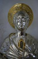 San Potito Martire - busto argenteo ( particolare )