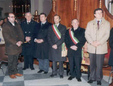 cerimonia nella Cattedrale di Ascoli Satriano - il Sindaco di Ascoli Satriano ( Antonio Rolla ), il Sindaco di Tuscania ( Antonio Peruzzi )