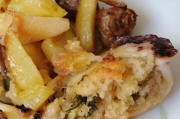 piatti tipici - seppia ripiena con lampascòni al forno
